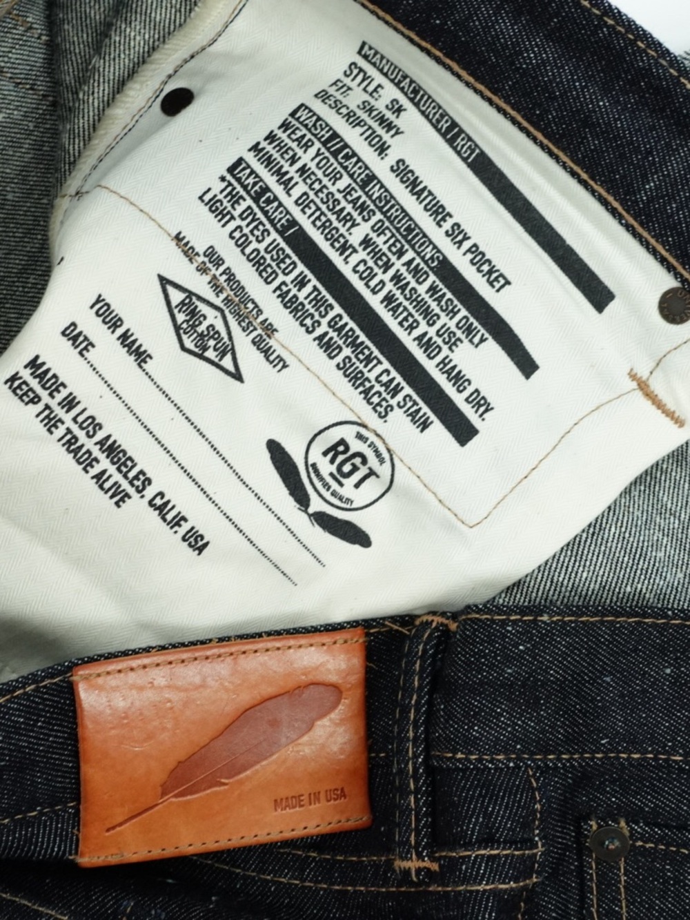 Rogue Territory RGT SK Raw Selvedge Denim Jeans 36 USA - Picture 3 of 7